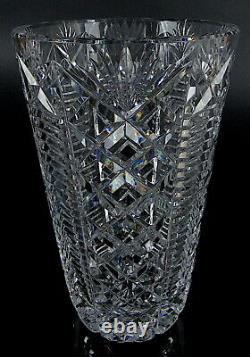 Waterford Ireland Clare Cut Crystal Glass 10 Flower Vase