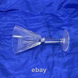 Waterford Ireland Clear Crystal Sheila Cut Glass Water Wine Goblets 7 Set of 5