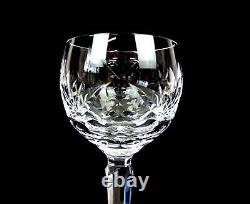 Waterford Ireland Signed Ashling 2 Pc 7 3/8 Crystal Cut Wine Hocks 1968-2017