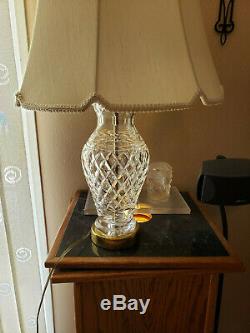 Waterford Ireland Vintage Cut Crystal 29 Table Lamp