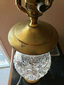 Waterford Ireland Vintage Cut Crystal 29 Table Lamp