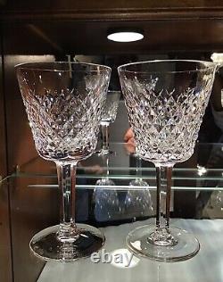 Waterford Irish Crystal Alana 5 7/8 Claret Wine Glasses (10) Original Ireland