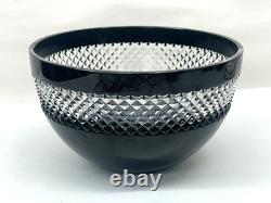 Waterford John Rocha Cut Glass Black Bowl Cased Crystal 8