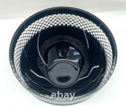 Waterford John Rocha Cut Glass Black Bowl Cased Crystal 8