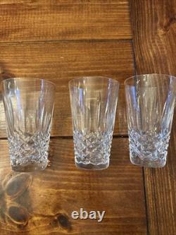 Waterford Kenmare Cut Crystal 10 Oz Flat Tumbler Juice Glass Ireland Set of 3