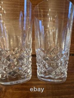 Waterford Kenmare Cut Crystal 10 Oz Flat Tumbler Juice Glass Ireland Set of 3