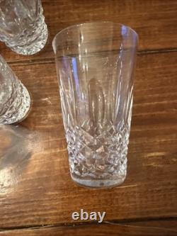 Waterford Kenmare Cut Crystal 10 Oz Flat Tumbler Juice Glass Ireland Set of 3