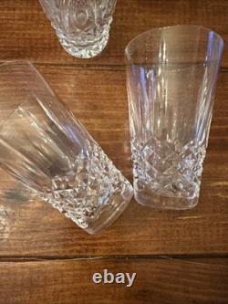 Waterford Kenmare Cut Crystal 10 Oz Flat Tumbler Juice Glass Ireland Set of 3