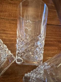 Waterford Kenmare Cut Crystal 10 Oz Flat Tumbler Juice Glass Ireland Set of 3