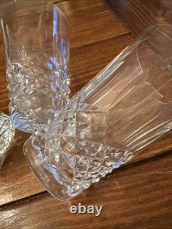 Waterford Kenmare Cut Crystal 10 Oz Flat Tumbler Juice Glass Ireland Set of 3
