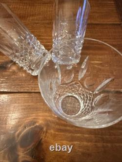 Waterford Kenmare Cut Crystal 10 Oz Flat Tumbler Juice Glass Ireland Set of 3