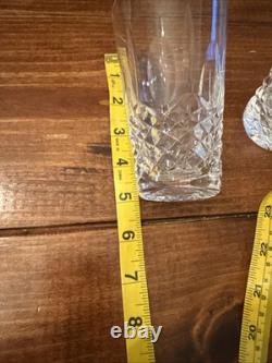 Waterford Kenmare Cut Crystal 10 Oz Flat Tumbler Juice Glass Ireland Set of 3