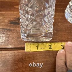 Waterford Kenmare Cut Crystal 10 Oz Flat Tumbler Juice Glass Ireland Set of 3
