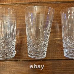 Waterford Kenmare Cut Crystal 10 Oz Flat Tumbler Juice Glass Ireland Set of 3