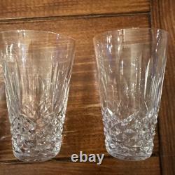 Waterford Kenmare Cut Crystal 10 Oz Flat Tumbler Juice Glass Ireland Set of 3