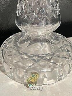 Waterford Lismore 10 Tall Cut Crystal Table Lamp Base. No Electric Glass Only