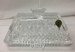 Waterford Lismore Covered Butter Dish Cut Crystal Brand New