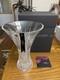 Waterford Lismore Crystal Cut Glass Vase Diamond Pattern Clear with Box, 14 inch