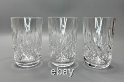 Waterford Lismore Cut Crystal Highball Glasses Set Of 3 4.75 Ireland