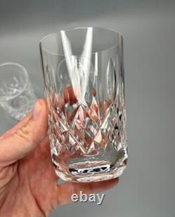 Waterford Lismore Cut Crystal Highball Glasses Set Of 3 4.75 Ireland
