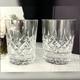 Waterford Lismore Double Old Fashioned Glass Cut Crystal Vintage Barware 2