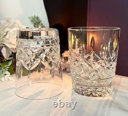 Waterford Lismore Double Old Fashioned Glass Cut Crystal Vintage Barware 2