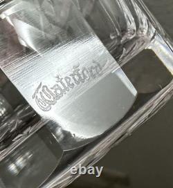Waterford Lismore Double Old Fashioned Glass Cut Crystal Vintage Barware 2