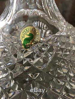 Waterford Lismore Pattern Ships Decanter Crystal Brilliant Cut with Stopper 10 H