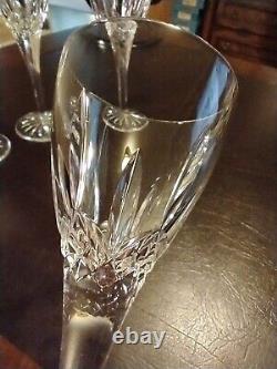 Waterford Lismore Set Of 4 Cut Crystal Cordial Glasses 6.5in Heavy and EX Cond