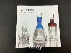 Waterford Mixology Talon Red Decanter Cut to Clear Crystal 10 1/2 Inches Tall