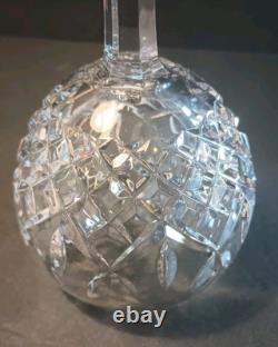 Waterford Pallas Crystal Glass PAIR Wine Goblet Cut Glass 7.25 FREE SHIPPING