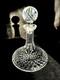 Waterford Style Cut Glass Crystal Decanter with Stopper 10 tall