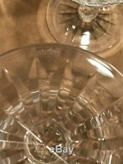 Waterford Tramore Pattern Irish Cut Crystal Set Of 12 Sherbet Champagne Glasses