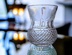 Whiskey Glass Thistle (Cut) by Edinburgh Crystal Signed