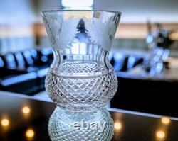 Whiskey Glass Thistle (Cut) by Edinburgh Crystal Signed