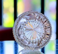 Whiskey Glass Thistle (Cut) by Edinburgh Crystal Signed
