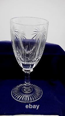 William Yeoward Alexis Fine Crystal Water Glass, Hand Cut Palm Tree Design