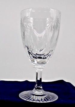 William Yeoward Alexis Fine Crystal Water Glass, Hand Cut Palm Tree Design